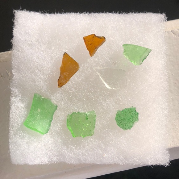 HP Real Sea Glass and Lake Glass Necklace Handmade - Picture 3 of 3